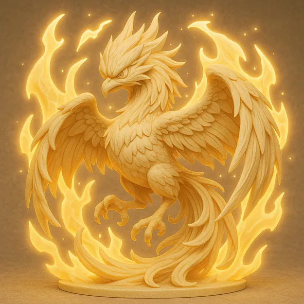 Tạc tượng Phượng Hoàng Phong Cách Anime - Image 1