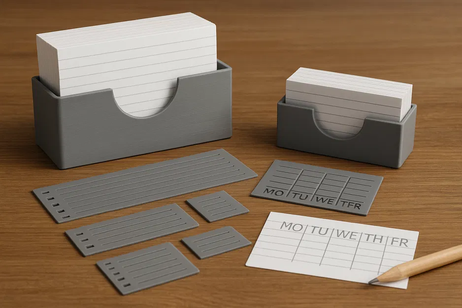 Kệ Đựng Thẻ Ghi Nhớ Kèm Khuôn Vẽ Mẫu (A6 & Mini) - Image 1