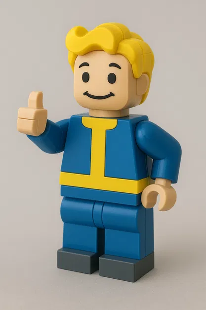 Mô hình Lego Vault Boy - Saga Fallout - Image 1