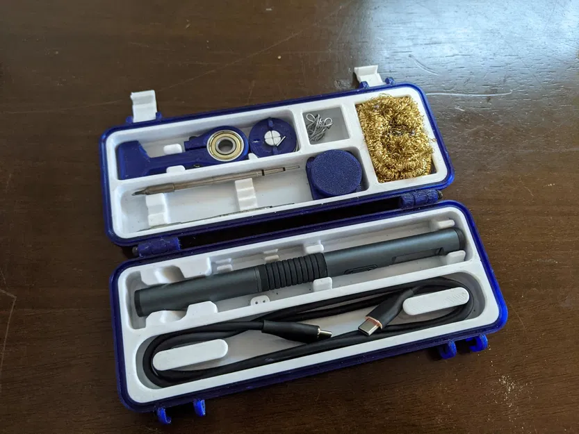 Hộp Đựng Chắc Chắn Cho Mỏ Hàn Alientek T80P và Cáp USB - Image 1