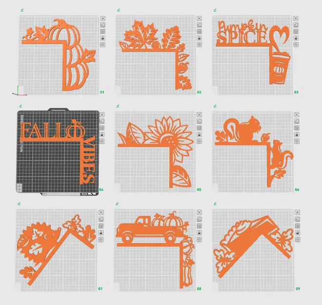 Phụ Kiện Trang Trí Góc Cửa Mùa Thu "The Fast Fall Corners" - Image 1