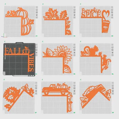 Phụ Kiện Trang Trí Góc Cửa Mùa Thu "The Fast Fall Corners"