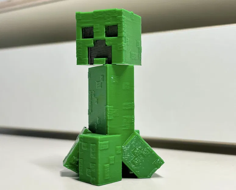 Mô Hình Creeper Minecraft - Đầu Xoay, Không Cần Hỗ Trợ - Image 1