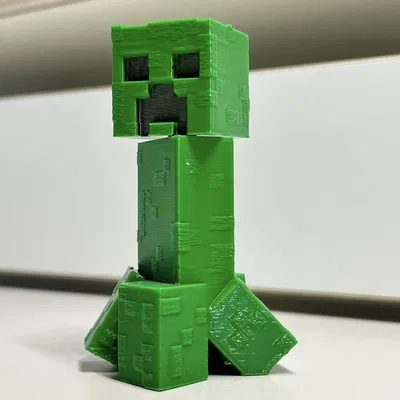Mô Hình Creeper Minecraft - Đầu Xoay, Không Cần Hỗ Trợ