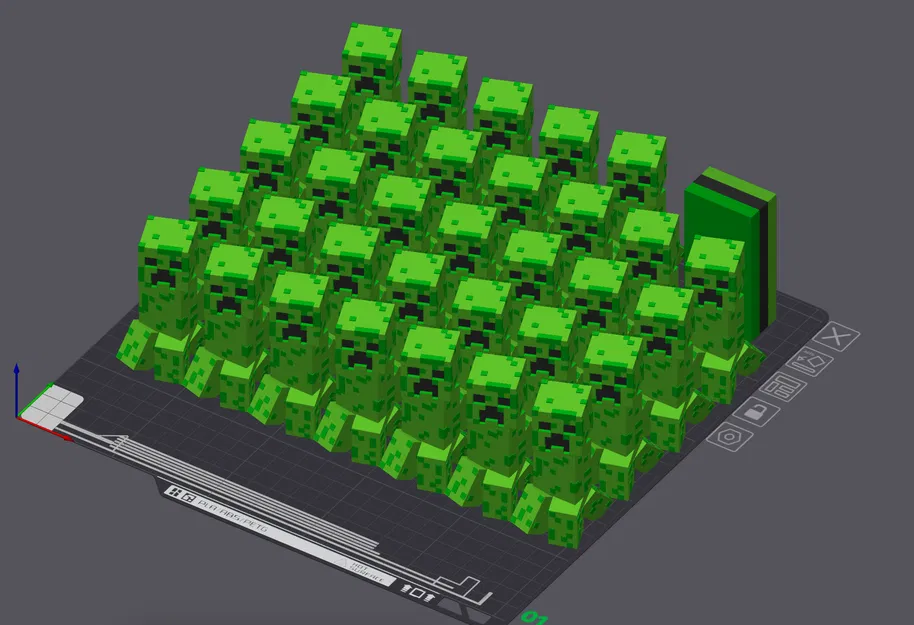 Mô Hình Creeper Minecraft - Đầu Xoay, Không Cần Hỗ Trợ - Image 3