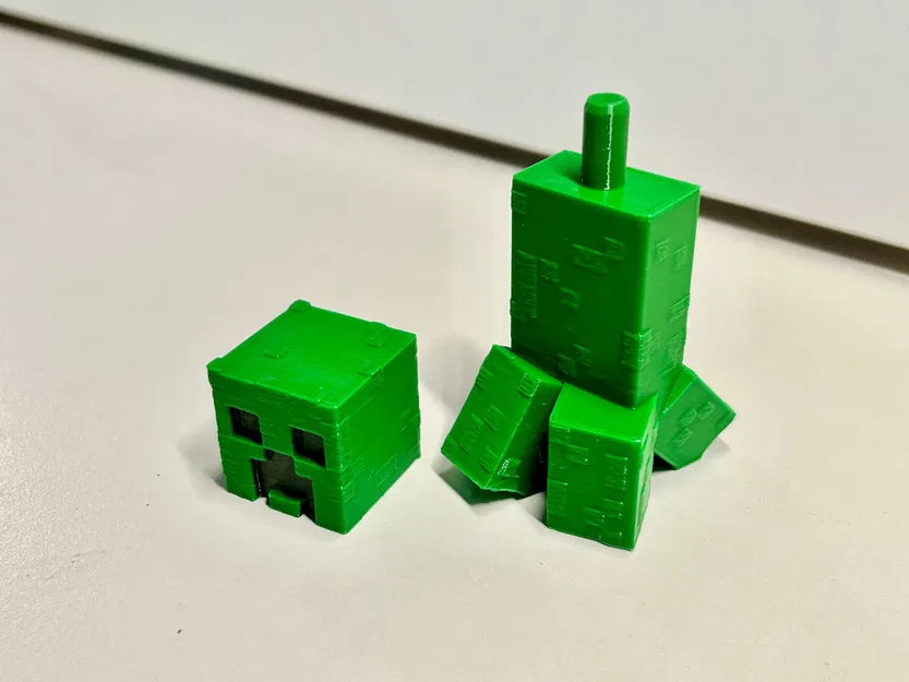 Mô Hình Creeper Minecraft - Đầu Xoay, Không Cần Hỗ Trợ - Image 5