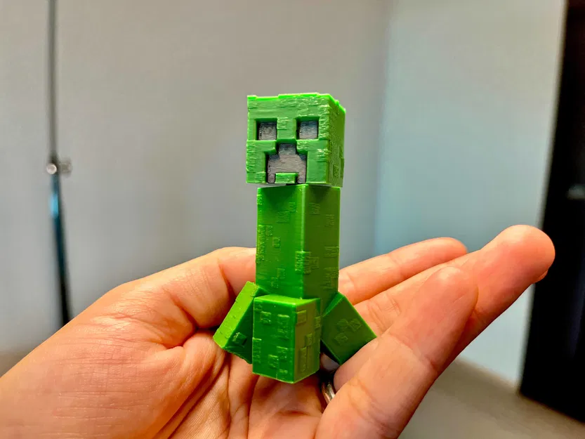 Mô Hình Creeper Minecraft - Đầu Xoay, Không Cần Hỗ Trợ - Image 9