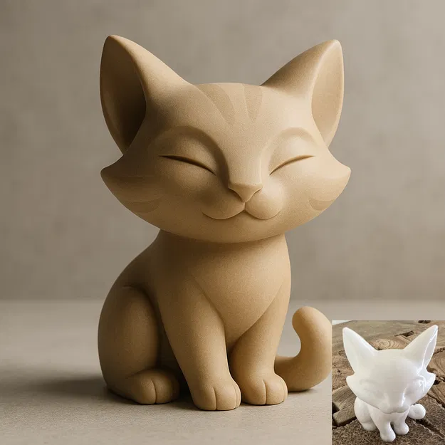 Mèo Ngồi Dễ Thương - Image 1