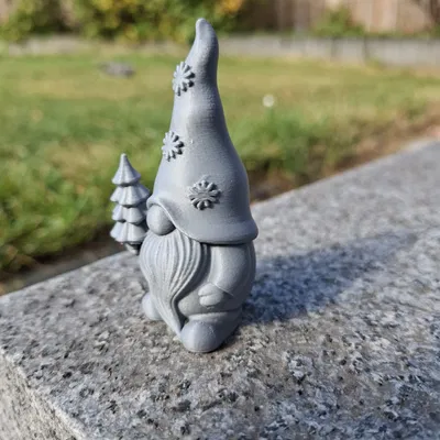 Ông Già Tuyết Nhỏ Với Cây Thông Mini