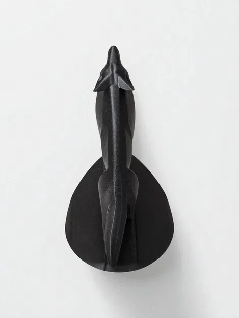 Mô Hình Sói Tru Tối Giản Độc Đáo Trên Đế - Image 4