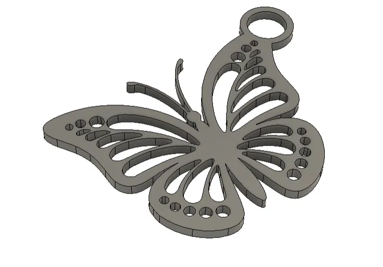 Móc khóa hình Bướm - Đơn giản - Image 1