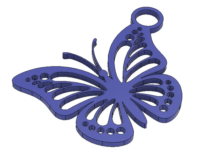 Móc khóa hình Bướm - Đơn giản - Image 2