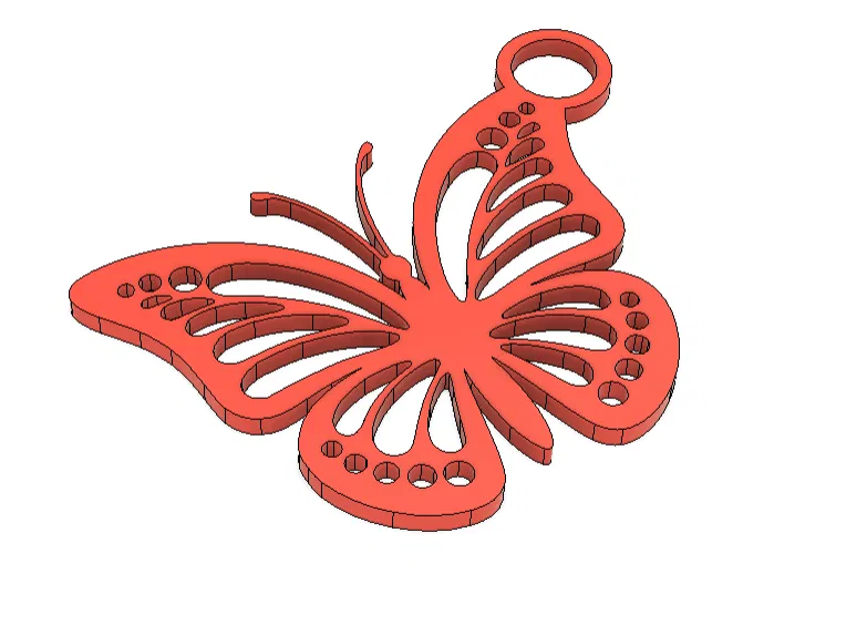 Móc khóa hình Bướm - Đơn giản - Image 3