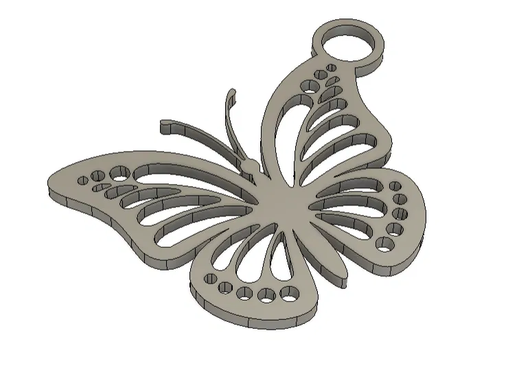 Móc khóa hình Bướm - Đơn giản - Image 4