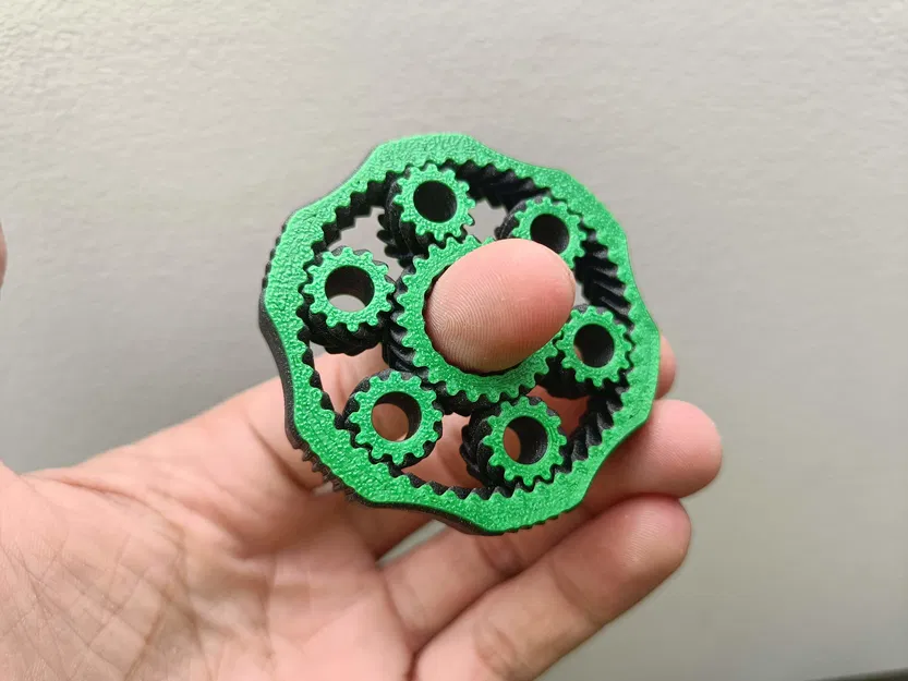 Spinner Fidget Bánh Răng Hành Tinh (Bánh Răng Xoắn Kép) - Image 1