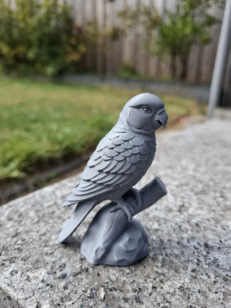 Vẹt Mini Đậu Cành – Vật Trang Trí Bàn Làm Việc Dễ Thương - Image 1