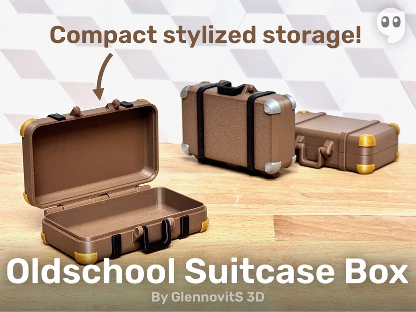 Hộp Vali Cổ Điển (Hộp Đựng Vintage Nhỏ Gọn) - Image 1