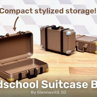 Hộp Vali Cổ Điển (Hộp Đựng Vintage Nhỏ Gọn)