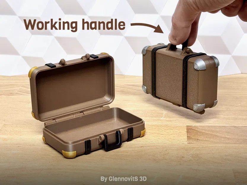 Hộp Vali Cổ Điển (Hộp Đựng Vintage Nhỏ Gọn) - Image 2