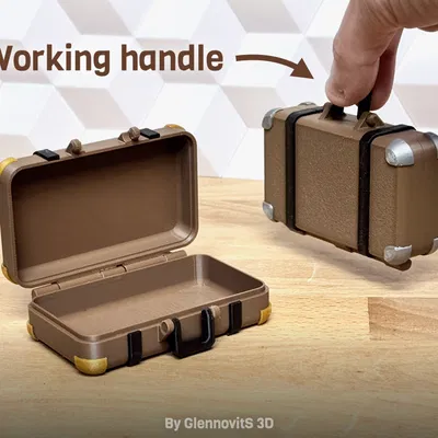 Hộp Vali Cổ Điển (Hộp Đựng Vintage Nhỏ Gọn)