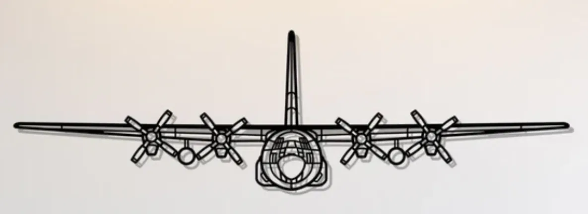 Trang Trí Tường C-130H Hercules Mặt Trước - Image 1