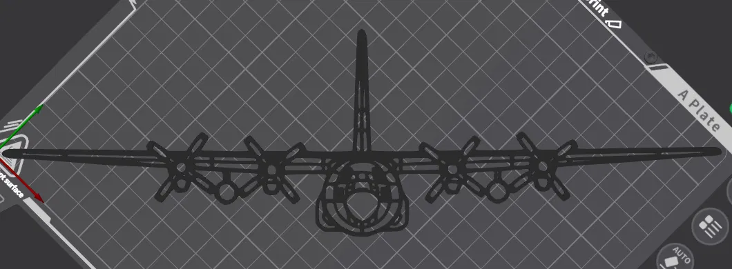 Trang Trí Tường C-130H Hercules Mặt Trước - Image 2