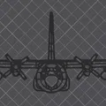 Trang Trí Tường C-130H Hercules Mặt Trước - Thumbnail 2
