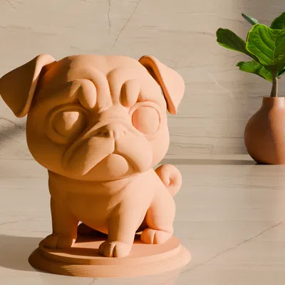 Mô hình Chó Pug Dễ Thương