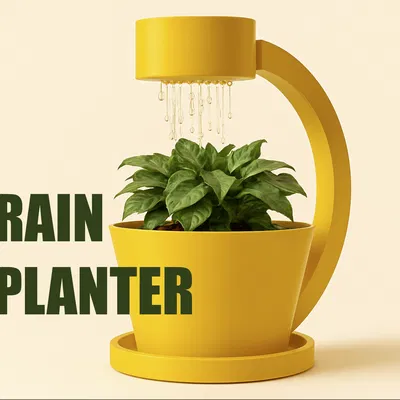 Chậu Cây Mưa "Rain Planter" – Tưới Nước Vui Vẻ, Cây Khỏe Mạnh