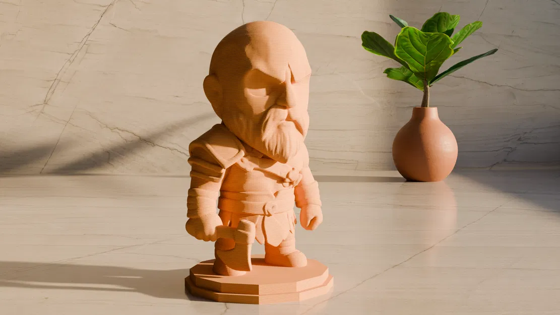 Tượng Kratos Thần Chiến Tranh Dễ Thương - Image 1