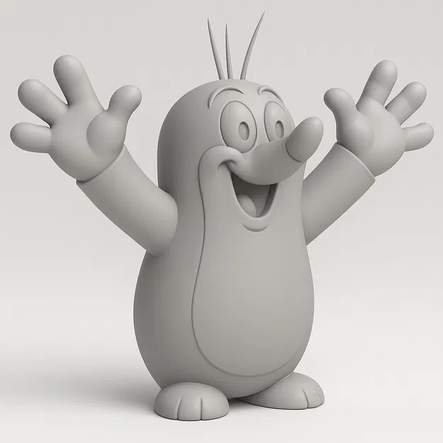 Mô Hình 3D Chú Chuột Nhỏ (Krtek) - Cao 7cm - Image 8