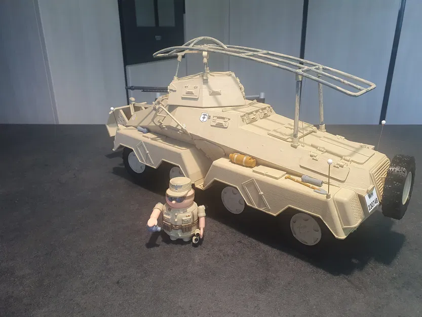 Mô Hình Xe Bọc Thép Sd.Kfz. 232 8 Bánh Lái - Image 5