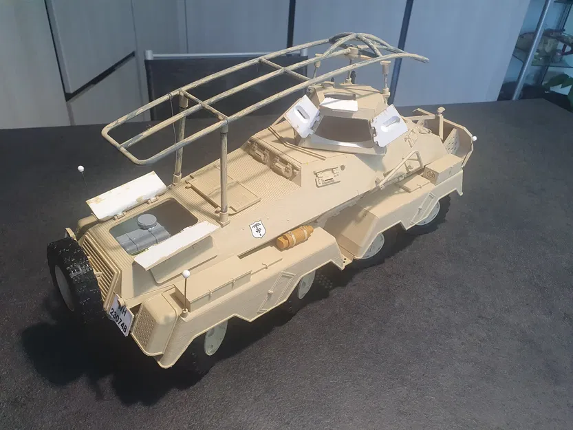 Mô Hình Xe Bọc Thép Sd.Kfz. 232 8 Bánh Lái - Image 10