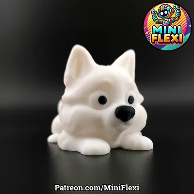 Chó Samoyed Flexi Mini - In Không Cần Hỗ Trợ