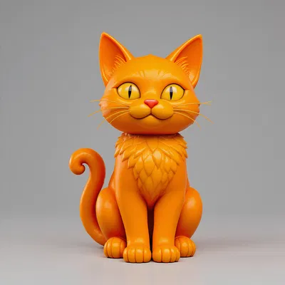 Mô Hình Mèo Ngồi Halloween Tai Nhọn Đuôi Cong Chi Tiết Tối Giản