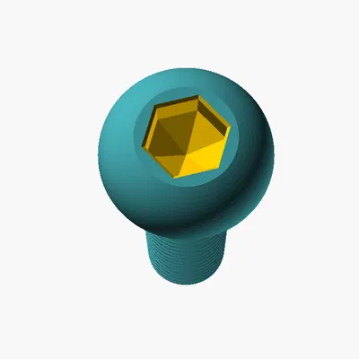 Hàng trăm Ốc Vít Vòm Metric V2 Từ M2 Đến M64 (Dễ In)