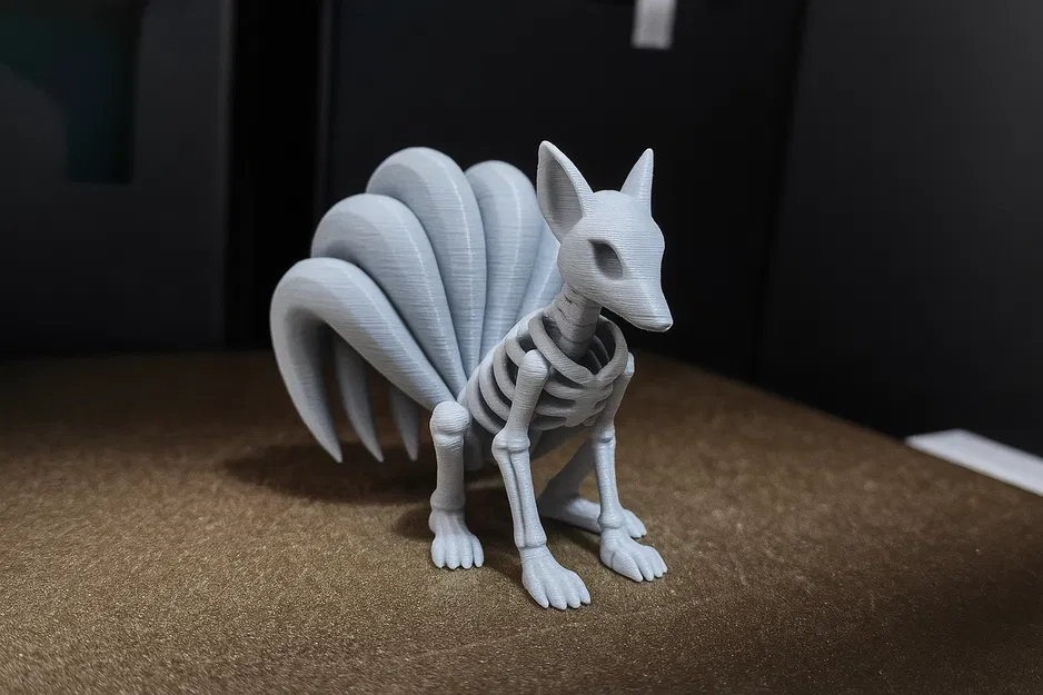 Mô hình bộ xương Vulpix/Ninetales/Kurama (Pokemon) - Image 1