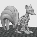 Mô hình bộ xương Vulpix/Ninetales/Kurama (Pokemon) - Thumbnail 2