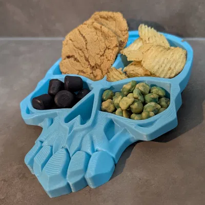 Ống Đựng Bàn Hình Đầu Lâu - Hộp Đựng Phong Cách Gothic