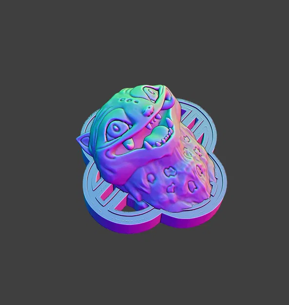 Móc khóa/Tranh tường nam châm Derpy Kpop Demon Hunters Fanart - Image 1