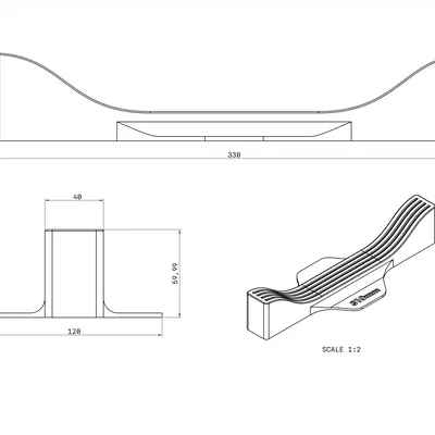 Kệ Giữ Build Plate 310mm (cho QiDi Plus4, CR-10, vv)