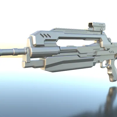 Súng Trường Chiến Đấu Halo 4 (Cắt Để In)