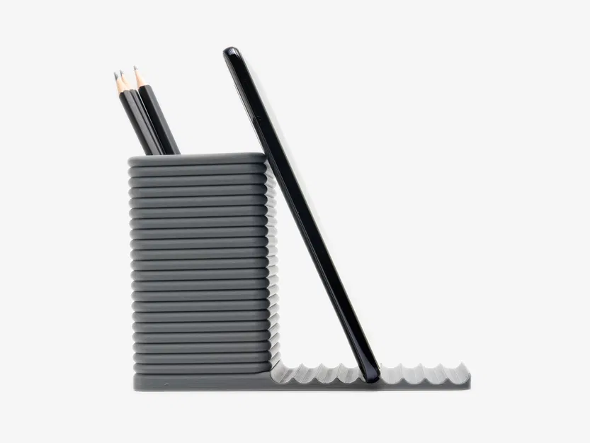 Chân Cắm Bút Để Bàn Kiêm Giá Đỡ Điện Thoại - Image 3