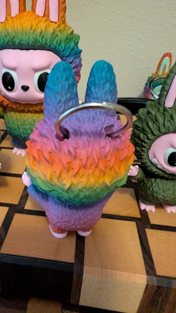 Móc Khóa Labubu Mini Mắt Quay - Phiên Bản Thu Nhỏ - Image 2