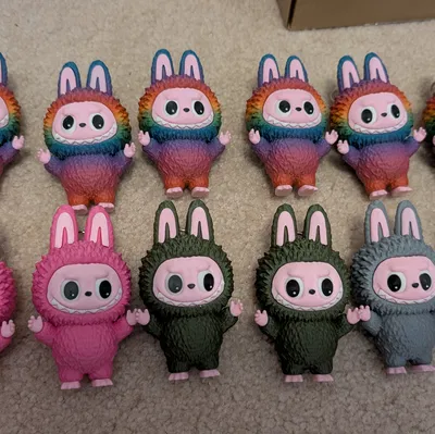 Móc Khóa Labubu Mini Mắt Quay - Phiên Bản Thu Nhỏ