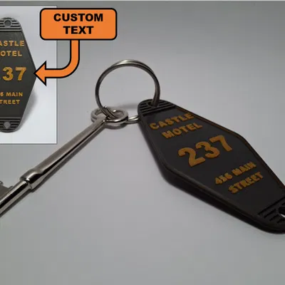 Móc Chìa Khóa Khách Sạn Phong Cách Cổ Điển Có Chữ Tùy Chỉnh