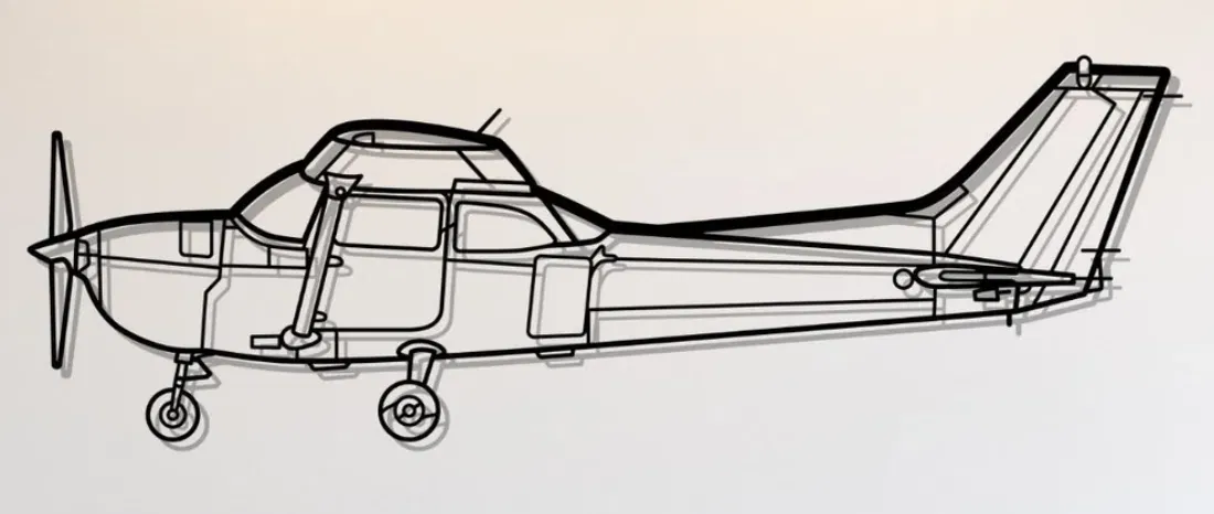 Nghệ Thuật Treo Tường Hình Bóng Skyhawk 172 - Image 1