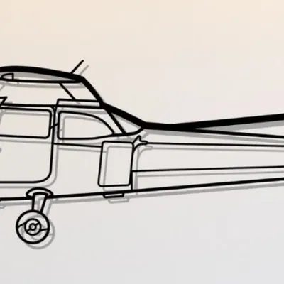 Nghệ Thuật Treo Tường Hình Bóng Skyhawk 172