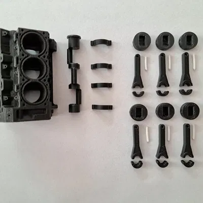 Động Cơ V6 60° Mini Hoạt Động - Lắp Ráp Thực Tế