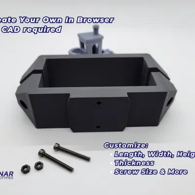 Bộ Gá Gắn Trụ Vuông Tùy Chỉnh